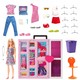 Barbie: Álom öltözőszoba szennyesledobóval és babával