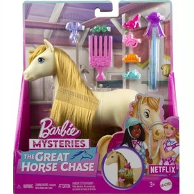 Barbie Mysteries: Nagy pónikaland játékszett - Világosbarna