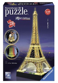 Puzzle 3D 216 db - Eiffel torony világító 12579