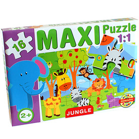 Maxi puzzle Dzsungel állatokkal - D-Toys