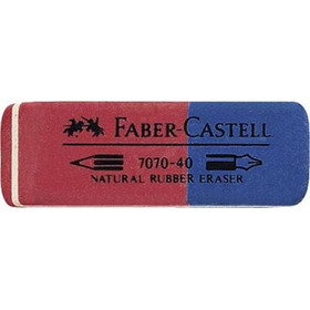 Faber-Castell: Kaucsuk radír kék/piros ceruzához és tollhoz