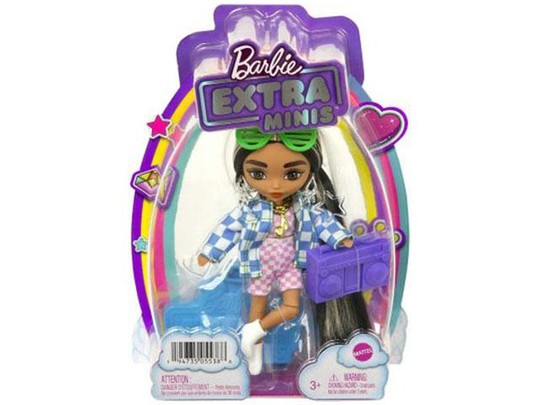 Barbie Extravagáns mini baba kockás ruhában - Mattel