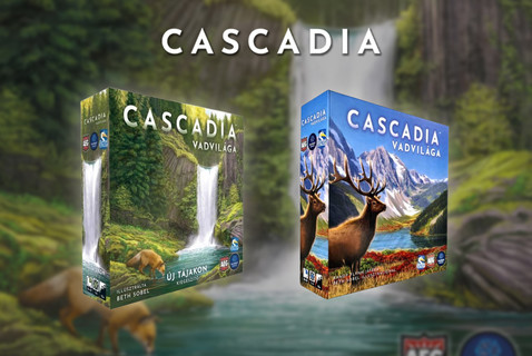 Itt a Cascadia alap és kiegészítő társasjáték! 