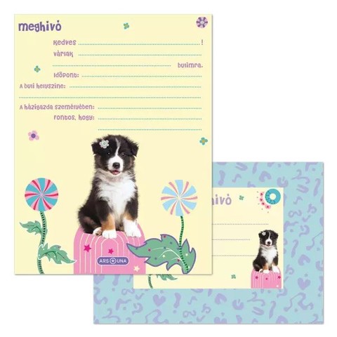 Ars Una Cute animals-Aussie partimeghívó borítékkal