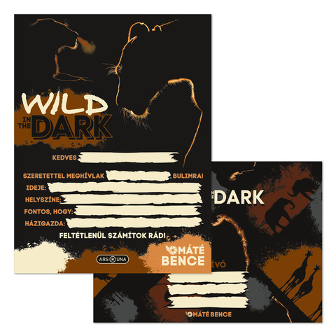 Ars Una Wild in the dark partimeghívó borítékkal