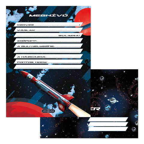 Ars Una Space explorer partimeghívó borítékkal