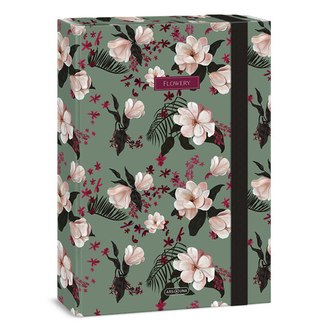 Ars Una Flowery green A/4 füzetbox