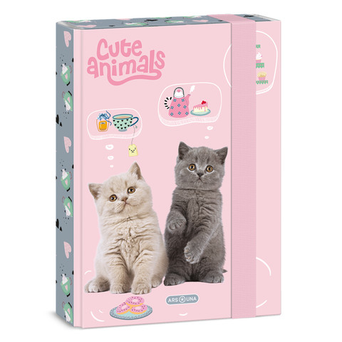 Ars Una Cute animals-tea party A/5 füzetbox