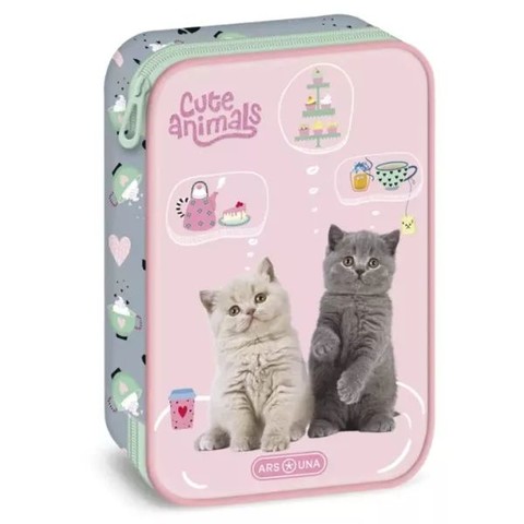 Ars Una Cute animals-tea party többszintes tolltartó