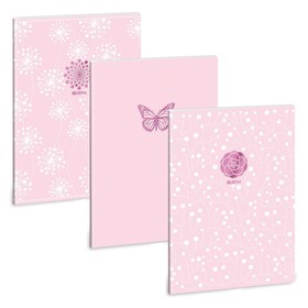 Ars Una Soft Touch Pink Spring A/4 extra kapcsos füzet-ponthálós