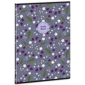 Ars Una Lovely Bloom Bluebells A/4 extra kapcsos füzet-négyzethálós