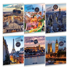 Ars Una Cities of the World A/5 extra kapcsos füzet-sima