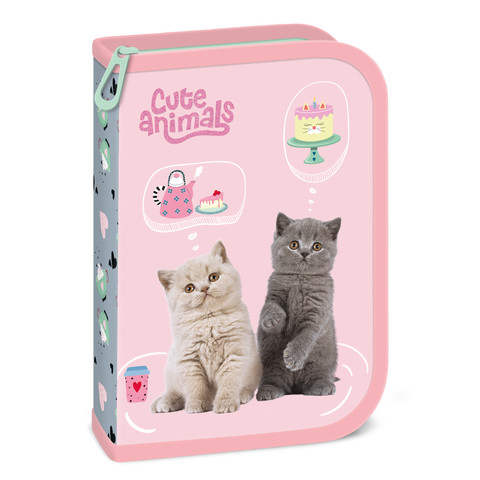 Ars Una Cute animals-tea party töltött tolltartó