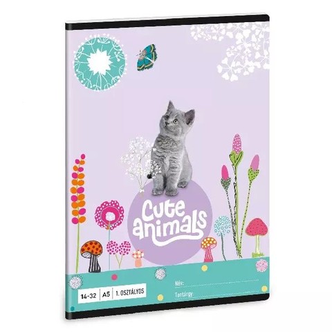 Ars Una Cute Animals-kitten A/5 1. oszt. füzet 14-32