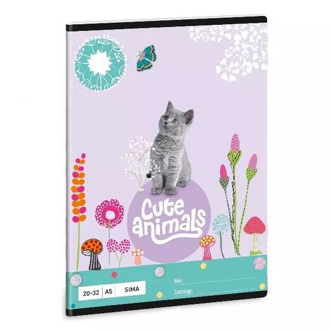 Ars Una Cute Animals-kitten A/5 sima füzet 20-32