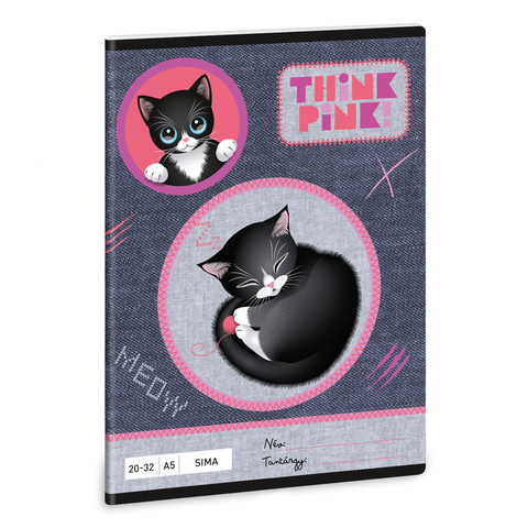 Ars Una Think Pink A/5 sima füzet 20-32