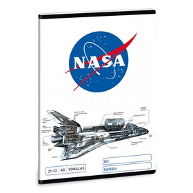 NASA A/5 vonalas füzet 2132 (fehér)