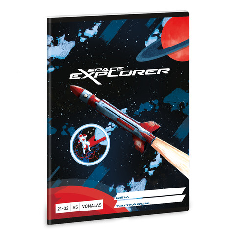 Ars Una Space explorer A/5 vonalas füzet 21-32