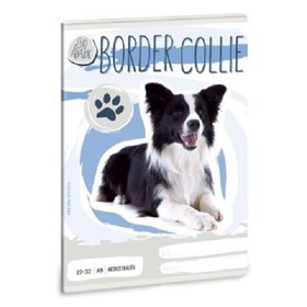 Ars Una Cuki Állatok - Border Collie - A/5 négyzethálós füzet 2732