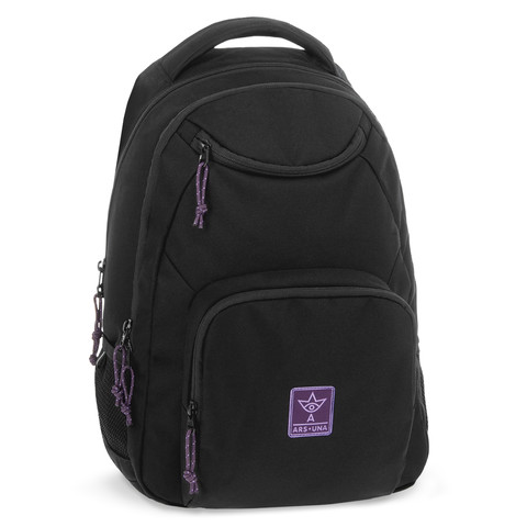 Ars Una Girl's Black-Violet Cordura hátizsák AU-6