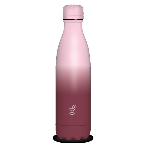 Ars Una duplafalú fémkulacs-500 ml - Burgundy-Pink