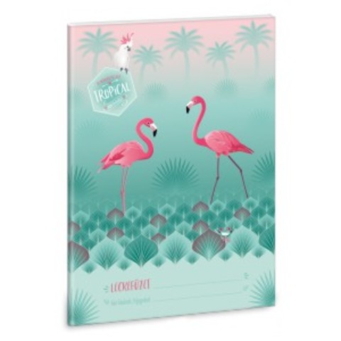 Ars Una Pink Flamingo A/5 leckefüzet