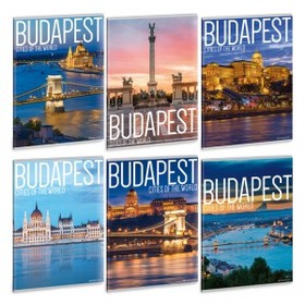 Ars Una City Budapest A/4 extra kapcsos füzet-vonalas