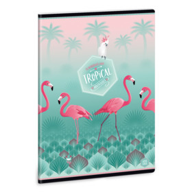 Ars Una Pink Flamingo A/5 extra kapcsos füzet-vonalas