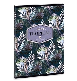 Ars Una Tropical Palm Leaf A/5 extra kapcsos füzet-négyzethálós