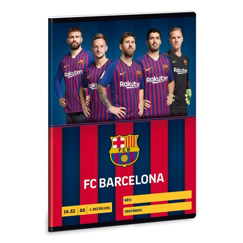 FC Barcelona A/5 1. oszt. füzet 1432