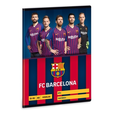 FC Barcelona A/5 vonalas füzet 2132