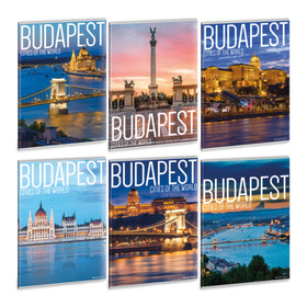 Ars Una City Budapest A/4 extra kapcsos füzet-sima