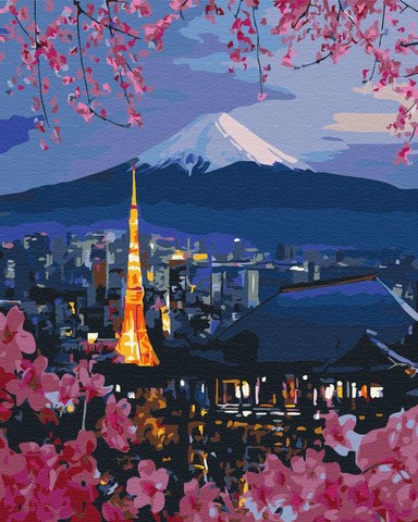 Utazás Japánban - számfestő