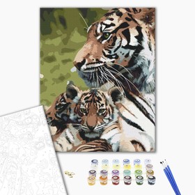 Tigris család számfestő
