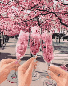 Tavasz egy pohárban © Oksana Vorobiy - számfestő