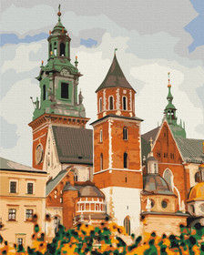 Wawel kastély Krakkóban - számfestő