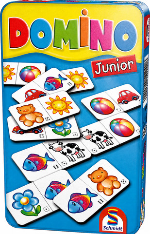 Domino Junior társasjáték fémdobozban (51240) (angol)