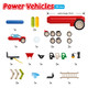 SmartMax Power Vehicles mágneses építőjáték