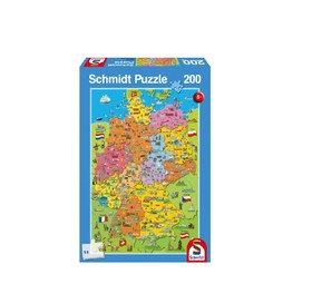 Cartoon map of Germany, 200 db