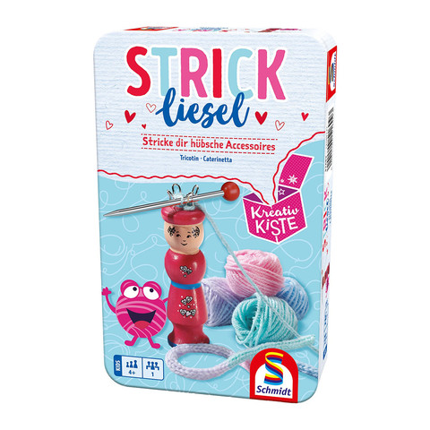 Strickliesel - fonalas horgoló fémdobozban (51604) Készségfejlesztő