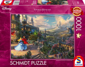 Disney, Csipkerózsika - Tánc a bűvös fények alatt, Kinkade, 1000 db , Kirakó (57369) 