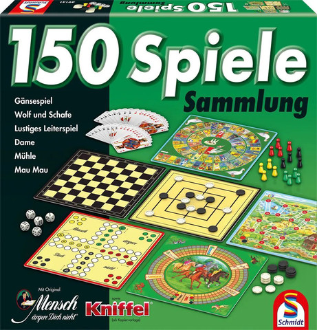 150er Spielesammlung grün  (49141) Társasjáték, német nyelvű