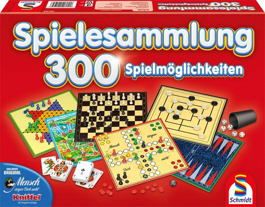 300er Spielesammlung rot (49195) Társasjáték, német nyelvű