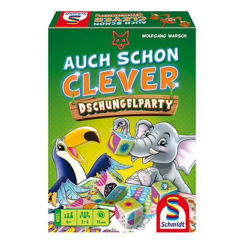  Schmidt Spiele Auch schon clever - Dschungelparty (40682) Gyerekjáték (Magyar játékszabállyal) 