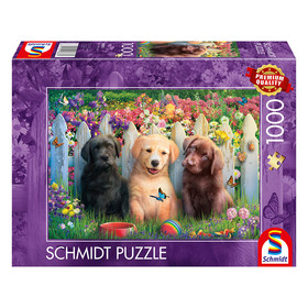Cute puppies scene (58883) Kirakó 1000 db