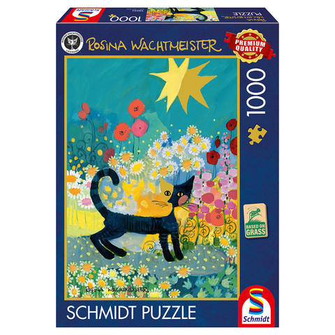Schmidt Spiele Cat in a sea of blossom (58661) Kirakó ROSINA WACHTMEISTER 1000 db 
