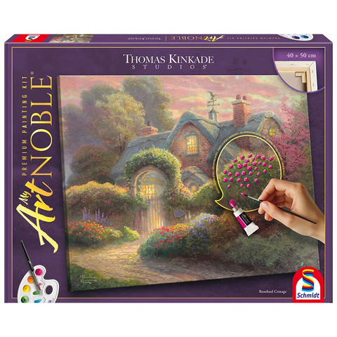 Rosebud Cottage (46165) festhetõ vászonkép Thomas Kinkade D,F, I,GB,NL,E