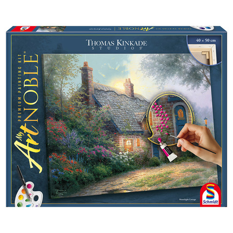 Moonlight Cottage (46168) festhető vászonkép Thomas Kinkade