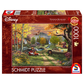 Schmidt Spiele Disney, Fox and Hound (58050) Kirakó 1000 db Thomas Kinkade 