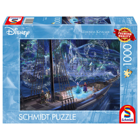 Schmidt Spiele Disney, Frozen, Love and Magic (58052) Kirakó 1000 db Thomas Kinkade 